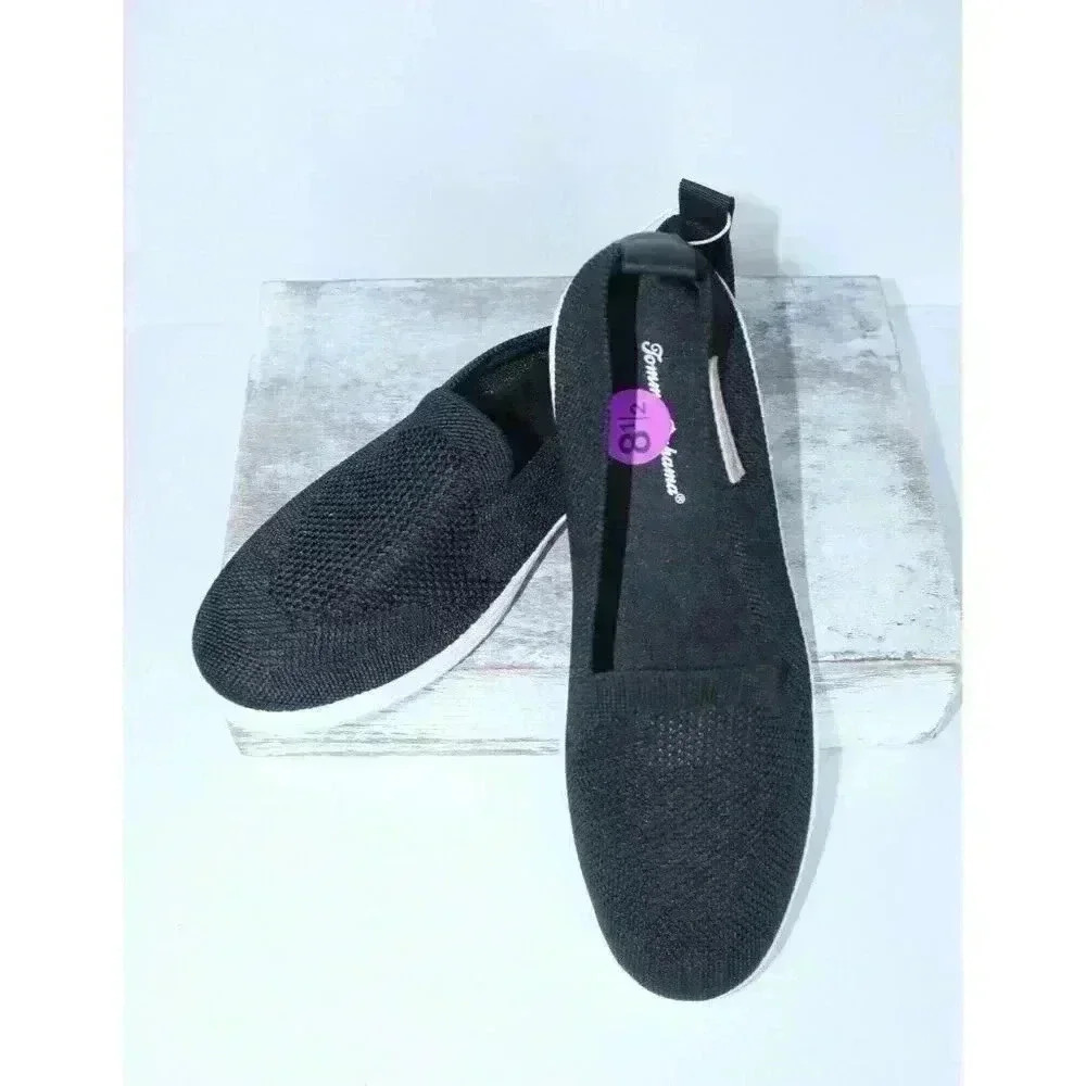 Tommy Bahama Shoes Cushioned Slip On‎ Woman’s Black 10 Woven Rubber Sole NWT